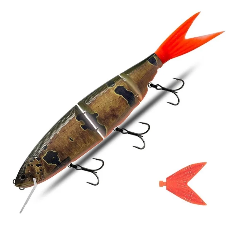 3-segment multi-jointed swimbait, 35cm ABS hard jerk bait for saltwater big fish offshore fishing angling