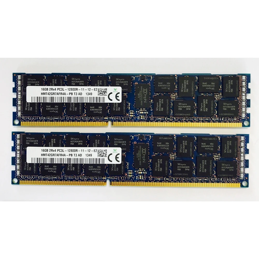 1PCS RAM 16GB 16G 2RX4 PC3L-12800R ECC REG For SK Hynix Server Memory HMT42GR7AFR4A-PB