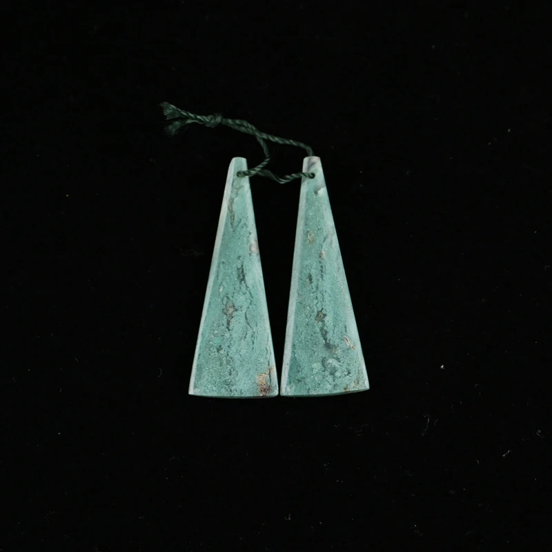 

Nature Green Chalcedony Rectangle Fashion Women Earrings Set ,Birthday Gift,Women's Jewelry Accessories 39x14x3mm 4.3g