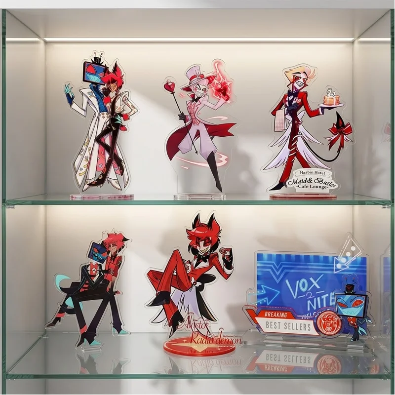 Standee for Hazbin Hotel Alastor Vox Lucifer Morningstar Collection Toys Gift Can Be Given To Family Friends And Colleagues