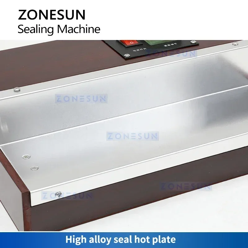 ZONESUN ZS-FM10 Cellophane Wrapping Machine Desktop Heating Sealing Machine for BOPP Poker Box PVC Heat Sealer Film