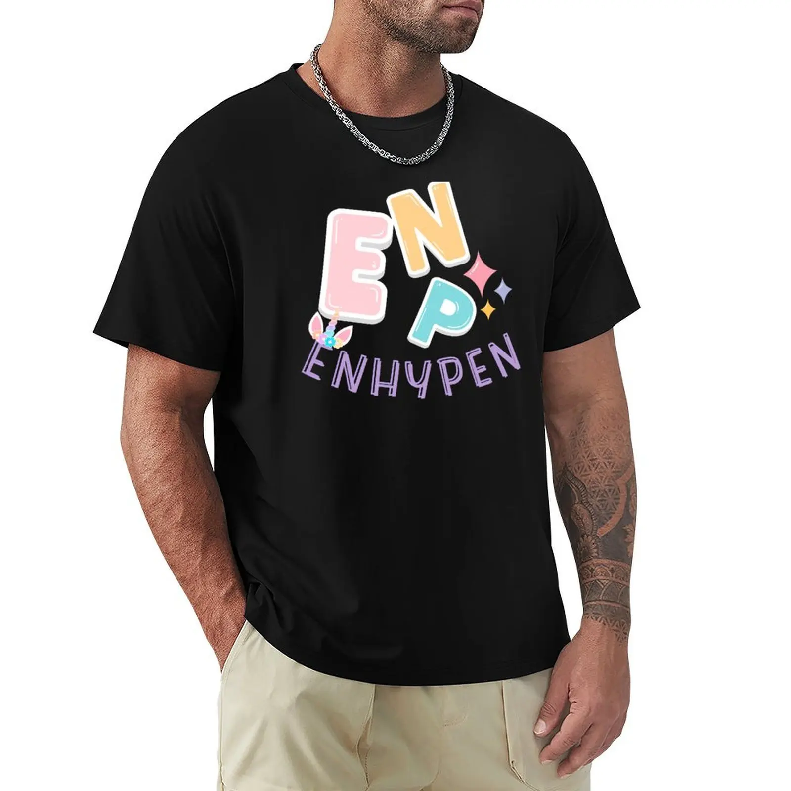 

enhyp- EN (KPOP) T-Shirt customs design your own vintage graphic tee anime shirts men