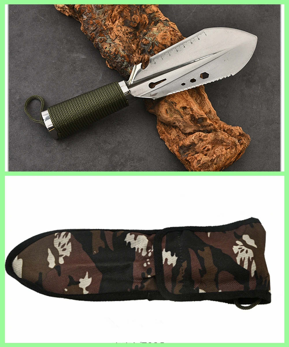 

Портативная многофункциональная садовая лопатка для кемпинга и путешествий, маленькая лопатка-совок, ручной инструмент для сада и активного отдыха