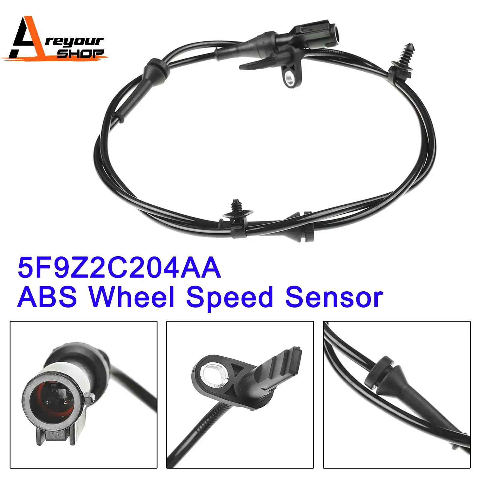 

Front Left or Right ABS Wheel Speed Sensor 5F9Z2C204AA for Ford Freestyle 2005 2006 2007