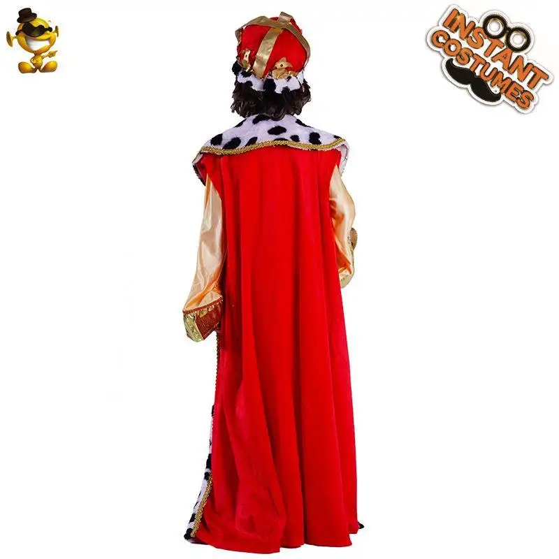 طقم زي الملك العربي للأولاد، زي حفلات الهالوين اللطيف، ملابس تنكرية للأطفال بطابع الأمير العربي