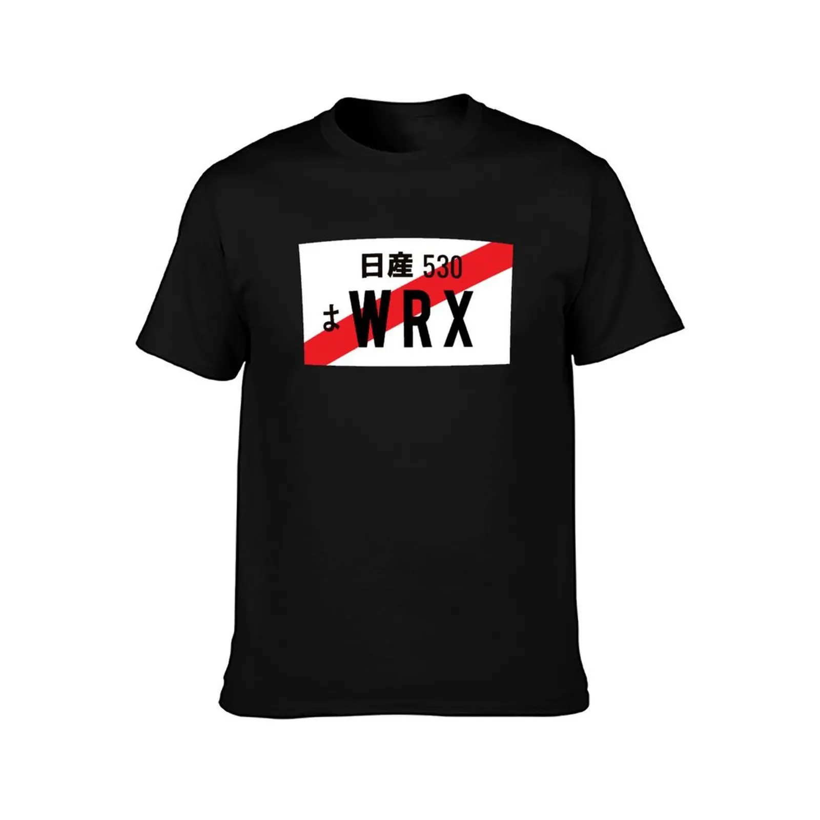 WRX - JDM NUMBER PLATE T-Shirt, Summer Casual Cotton Tee, Oversized Streetwear Tops, Vintage Graphic Print, Unisex Men Women