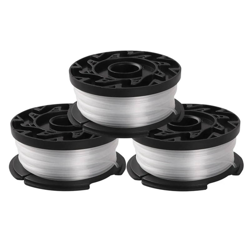 9 Pack Trimmer Replacement Spool For BLACK+DECKER AF-100-3ZP 30Ft 0.065 Inch Trimmer Line