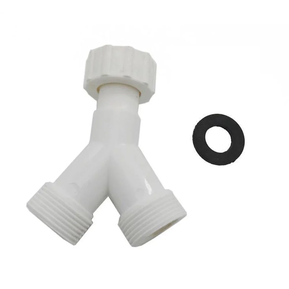 Dishwasher Washing Machine Y Tee Connector Adapter Double Inlet Junction Split Y Splitter With Washer 81mm Connect Two Hoses