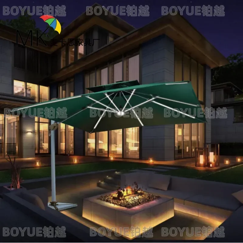 Large Roman Outdoor Parasol for Garden Terrace Patio Commercial Stall Sunshade Umbrella Courtyard Shade Cover