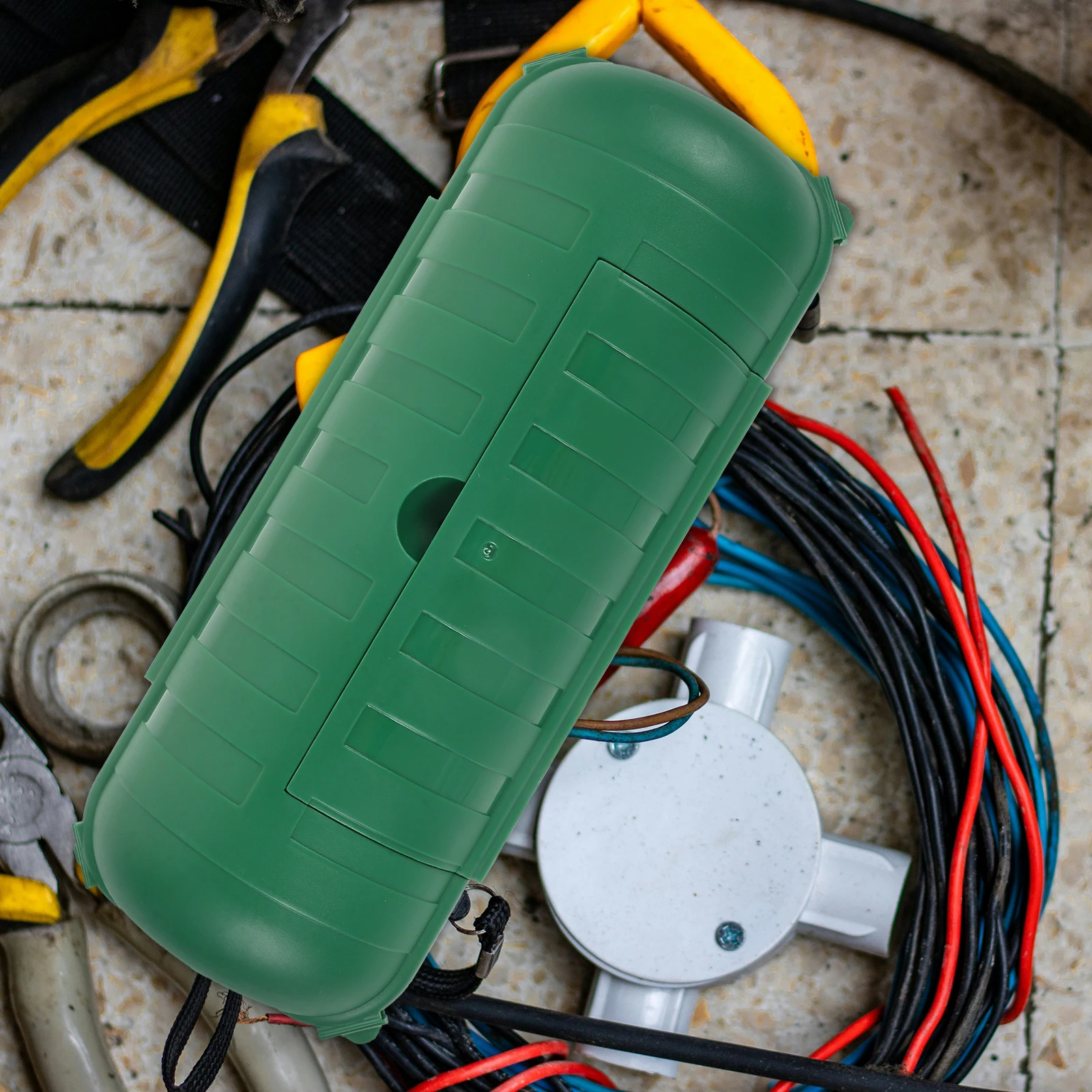 

Outdoor Single Socket Extension Line Cover Green Claw Weatherproof Junction Box Cable Protector Electrical Accessories