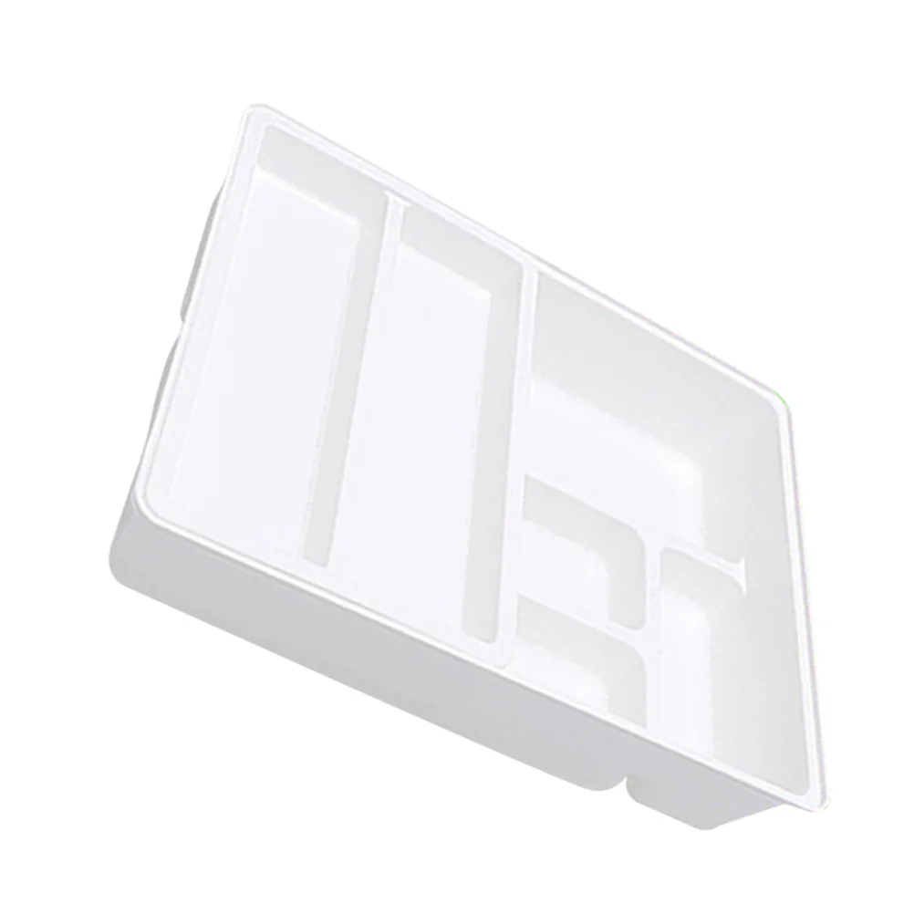 

Expandable Kitchen Drawer Organizer Tableware Storage Box Spoon Container(White) tableware container oragnizer for kitchen