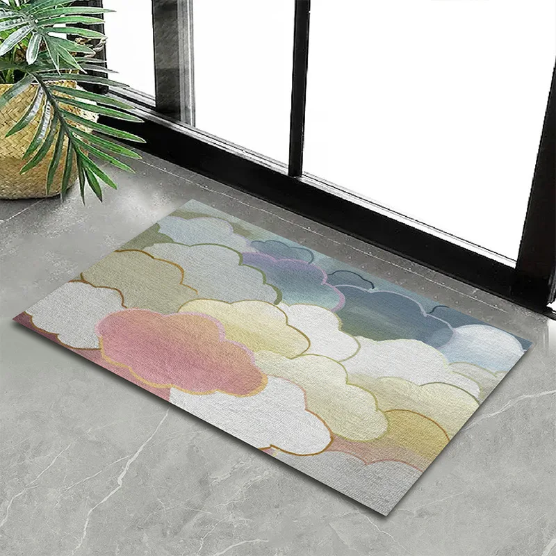 

Luxurious entrance doorway floor mat scraping mud scuffing soil non-slip pull down mat household can be cut entry door foot mat