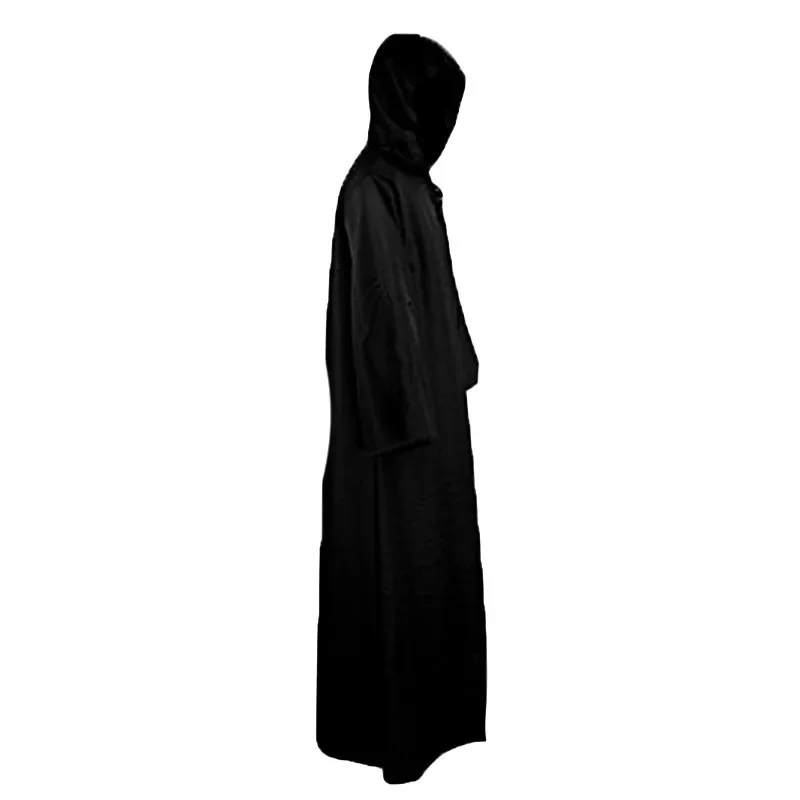 DV Black Cloak Cos Anakin Skywalker Jedi Warrior Cosplay Costume Darth Vader Cloak Adult Hooded Men Robe Cloak Gladiator Garment