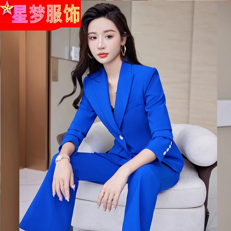 2023 Spring and Autumn New Fashion Long Sleeve Suit Women\'s Business Wear Red Small Suit Vest Suit Three-Piece Suit Women\'s