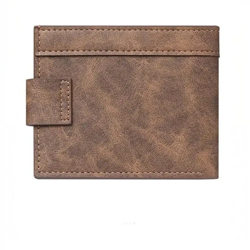 PU-Leder Herren-Kurzbrieftasche, ultradünner Kreditkartenhalter, Multikartenetui, Geldbörse, Business, tragbar, faltbar, Jugendmode-Geldbörse – Detail 8
