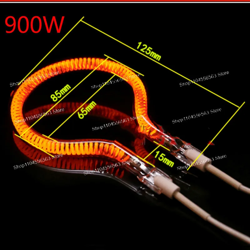 Racket-Shaped 220V Carbon Fiber Heating Tube for Infrared Heaters and Heating Equipment