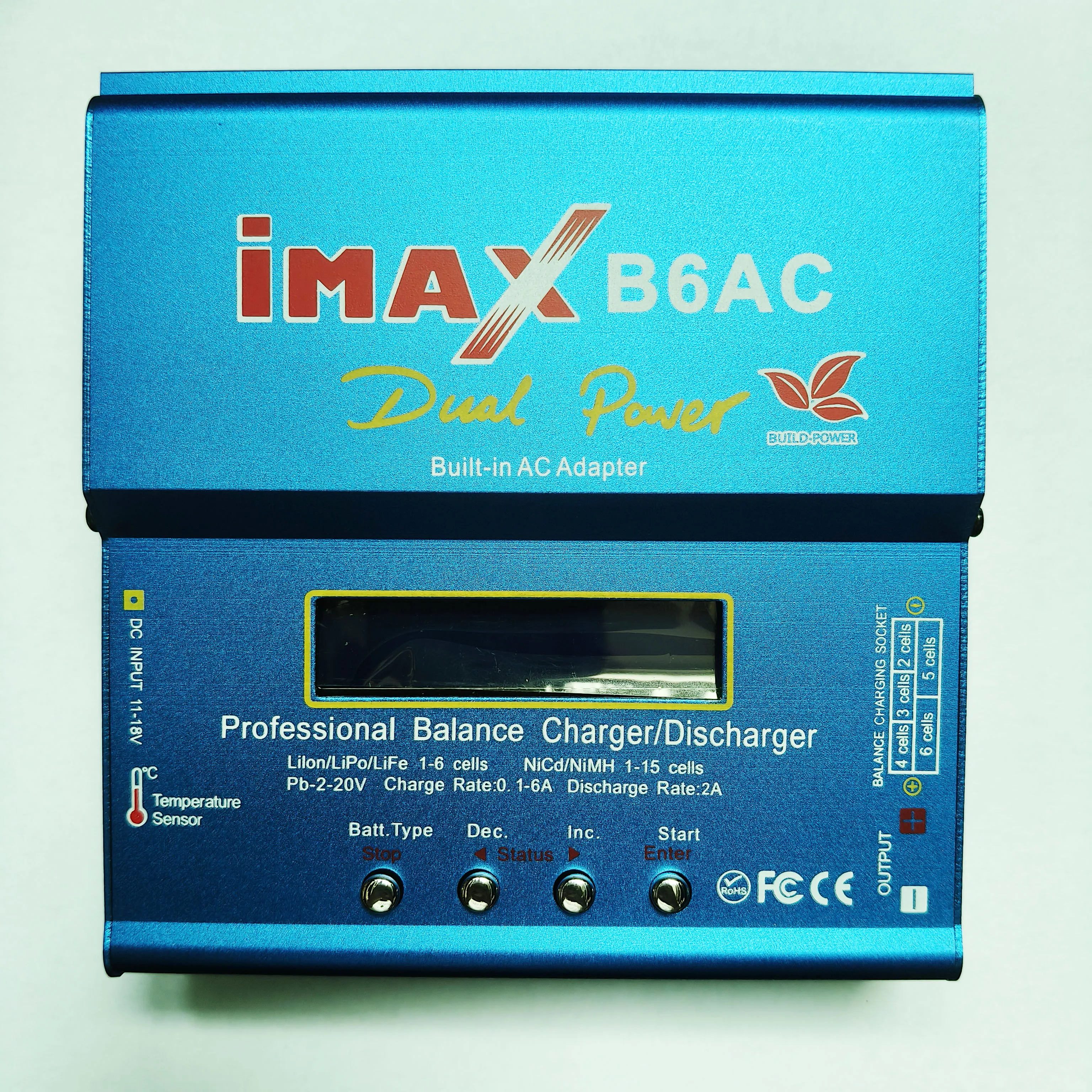 

Imax B6 AC RC Зарядное устройство 80 Вт B6AC 6A Балансное зарядное устройство Цифровой ЖК-экран Li-ion LiFe Nimh Nicd PB Lipo Разрядник аккумулятора
