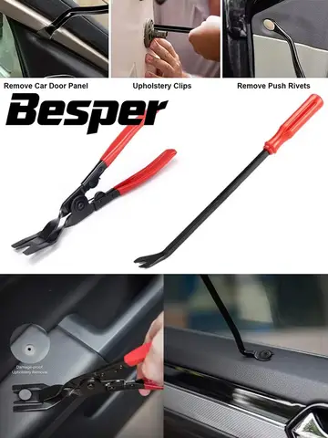 Car Door Nail Puller Fastener Jaw Screwdriver Set Clip Pliers Tool Dashboards Interior Removal Modification Installation Tools