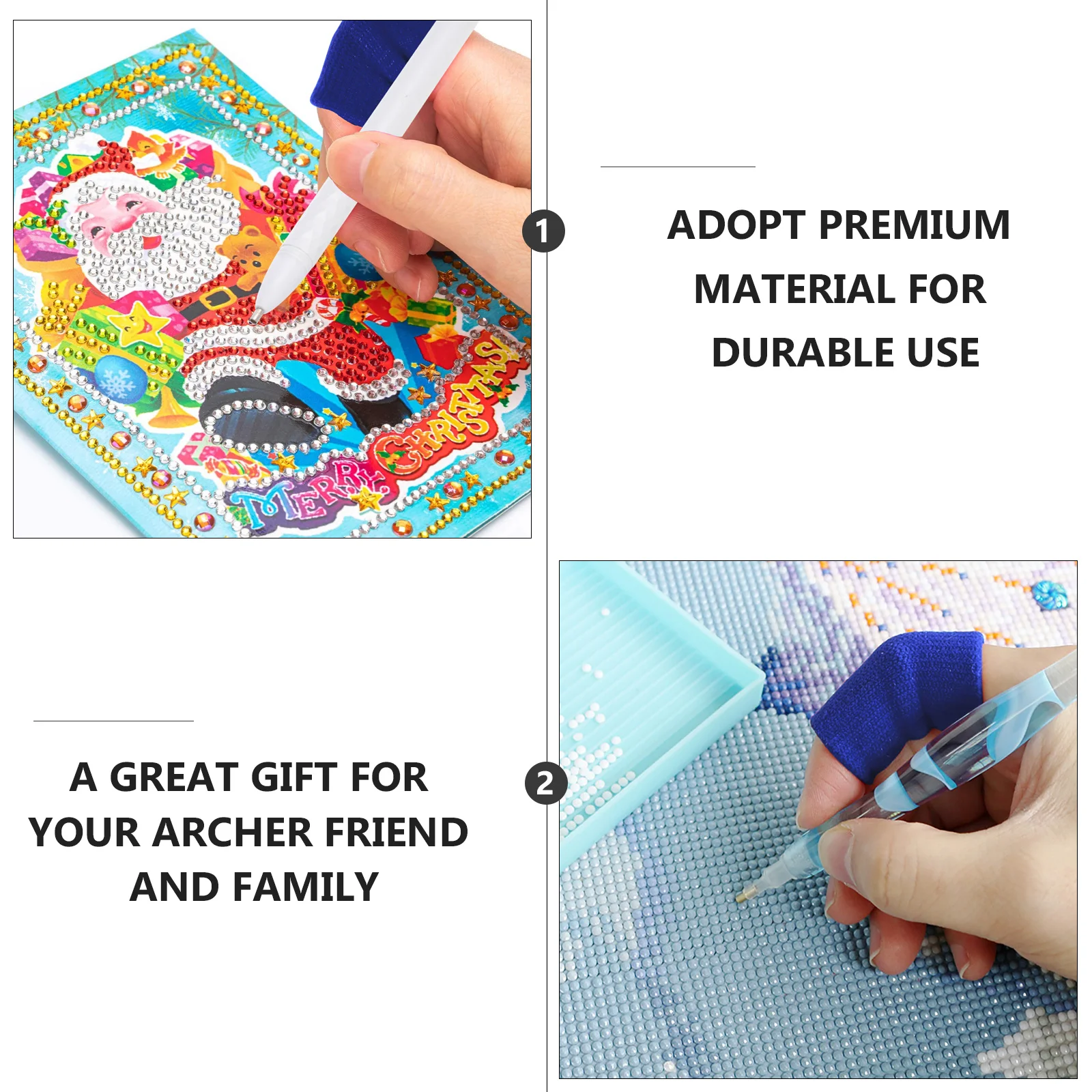 10 قطعة كم الاصبع للحفر اللوحة الخرز الفن الحرفية العمل الغطاء الواقي أصابع اليد حامي والعتاد التبعي