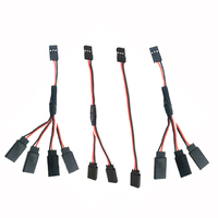 Droyuke 1PCS 15/30/50cm 1to1 1to 2 1 to 3 1 to 4 RC Servo Extension Wire Cable for Futaba JR Male to Female RC Model