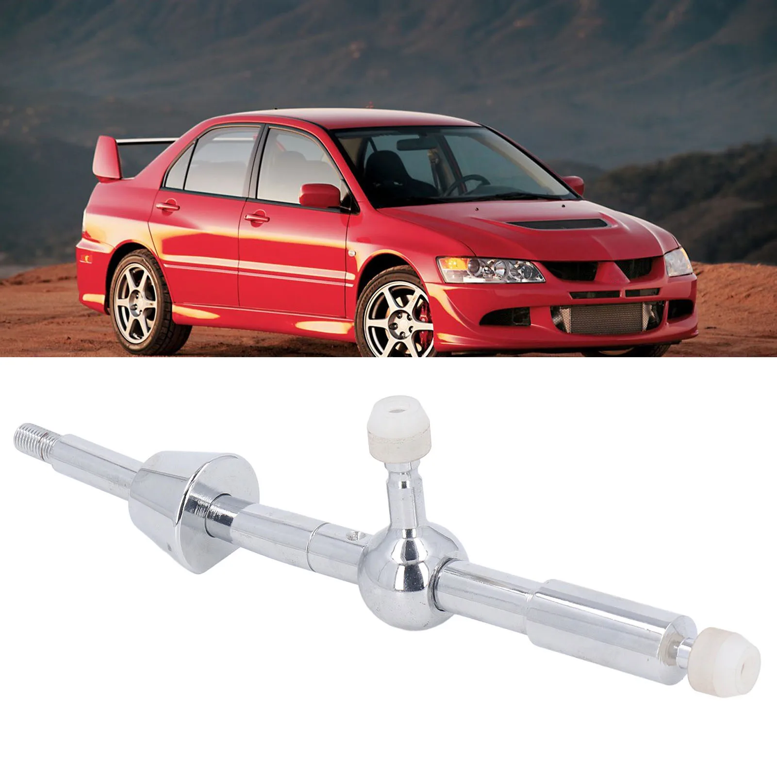 Short Gear Shifter Lever Aluminium Alloy Short Throw Quick Shift Lever Stick Replacement for Mitsubishi Colt Eclipse Lancer EVO