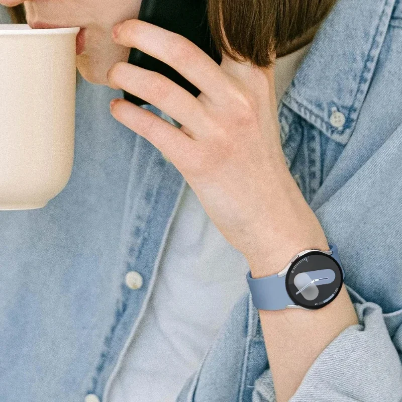 Силиконовый ремешок No Gap для Samsung Galaxy Watch 7/6/5/4 40 мм 44 мм 5 Pro, оригинальный браслет Galaxy Watch 6 4 Classic, 47 мм, 43 мм, ремешок