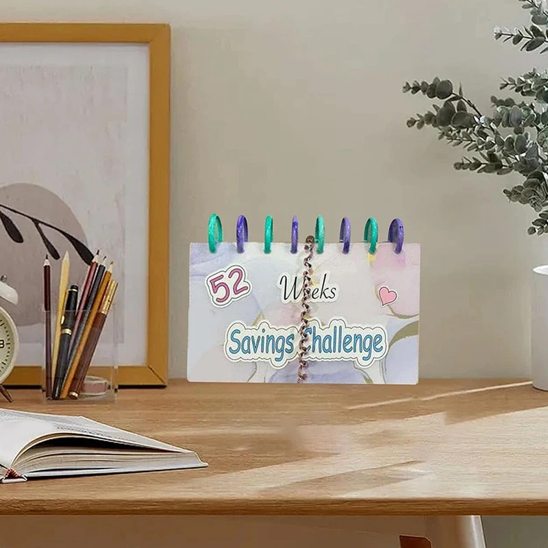 Savings Challenge Reusable Budget Book 52 Week With Cash Envelopes Book Envelope