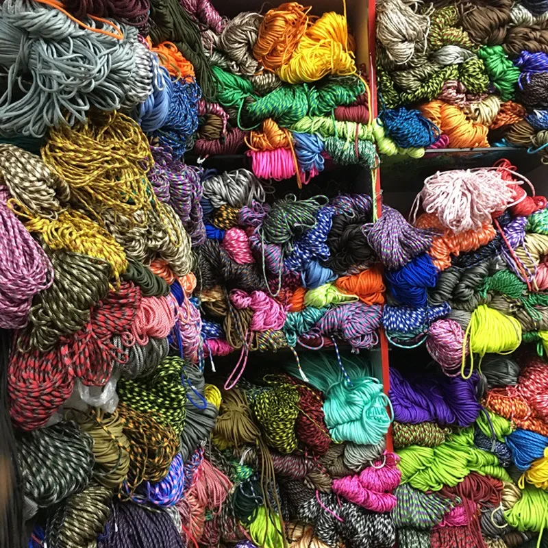 7 Cores 550 Paracord Cord 3/10/31M Dia.4mm For Outdoor  Survival Lanyard Parachute Hiking Tent Accessories camping  rope