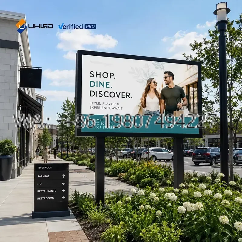 for UHLED P5 Aluminum Cabinet LED Display Screen ETL Certified Common Cathode Energy Saving for Street Advertising LED