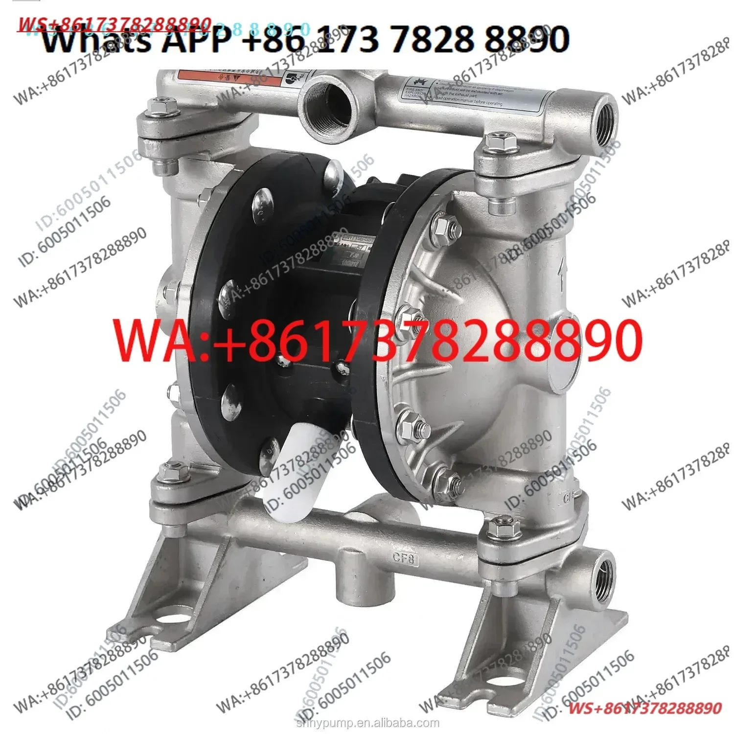 Stainless Steel Powder Transfer Diaphragm Pump Powder Pneumatic Diaphragm Pumps