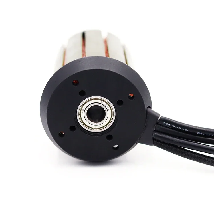 63100 sensored 140kv 190kv 5000W dual hub belt Direct drive dc brushless motor for Electric skateboard robot scooter go kart ect