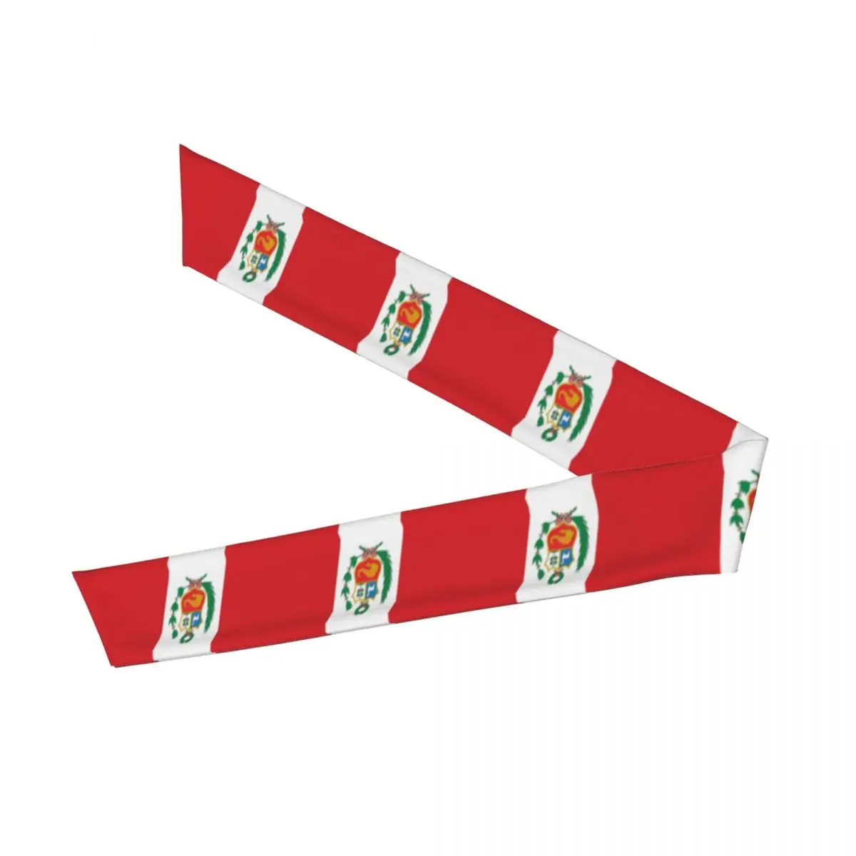 Tie Headbands Peru Flag Sports Head Band Athletic Sweatband Bandana Sweat Wicking