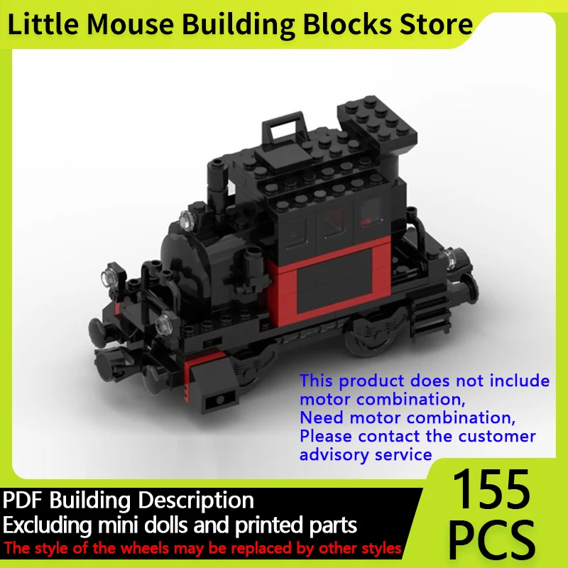 

City Car Model MOC Building Bricks Model 13 Electric Locomotive Modular Technology Gifts Holiday Assemble Children Toys Suit