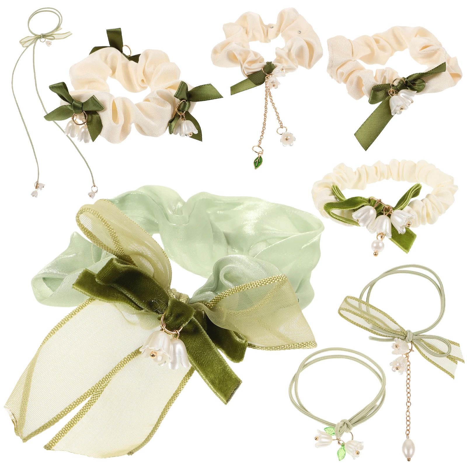 

8 Pcs of The Valley Hair Ties Elastic Women Bands Ponytail Holders Accessories Ponytail Holder Hair Styling Tools