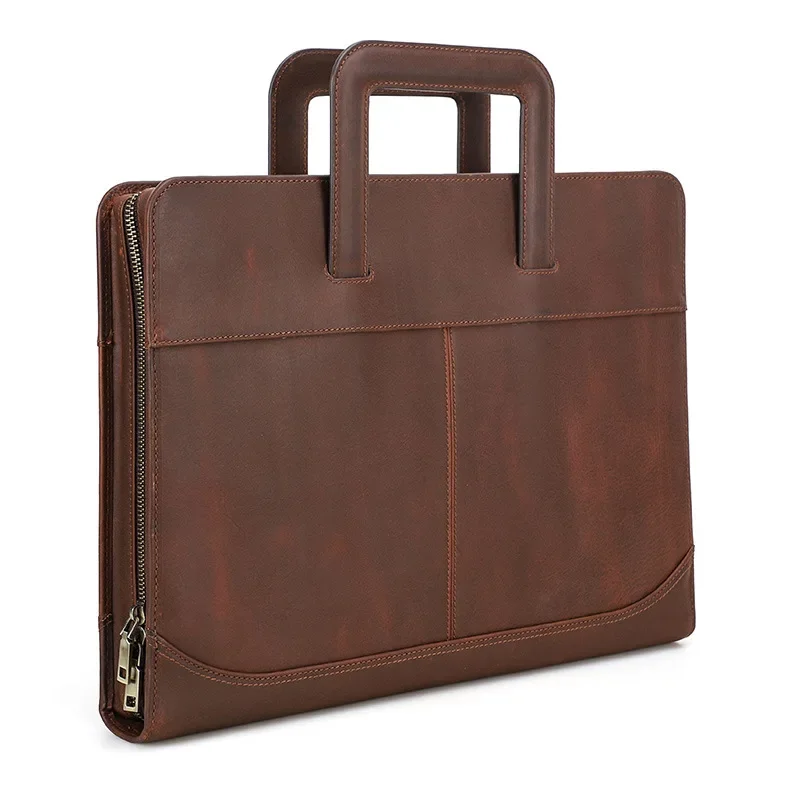 Suitable for 14-inch laptop bag 14-inch cowhide laptop case