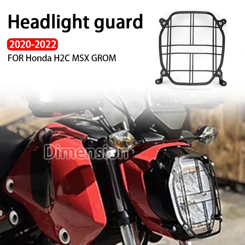 

For Honda H2C Msx Grom 2020 2021 2022 Headlight Protector Guard Grill Grille Cover Motorcycle Accessories H2C MSX GROM