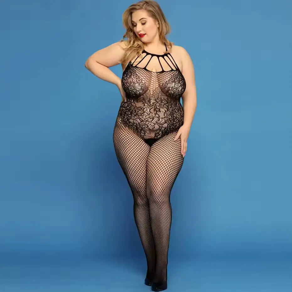 Bielizna erotyczna plus size bez kroku, seksowne pończochy kabaretki, damskie body z otwartym krokiem, seksowna bielizna, erotyczna sukienka, body, egzotyczne babydoll