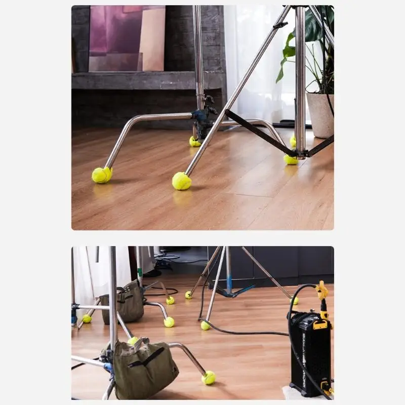 31BA 12 Stück Anti-Vibrations-Tennis-Fußpolster für Fotografie-Stative, Studio-Ausrüstung – Detail 6
