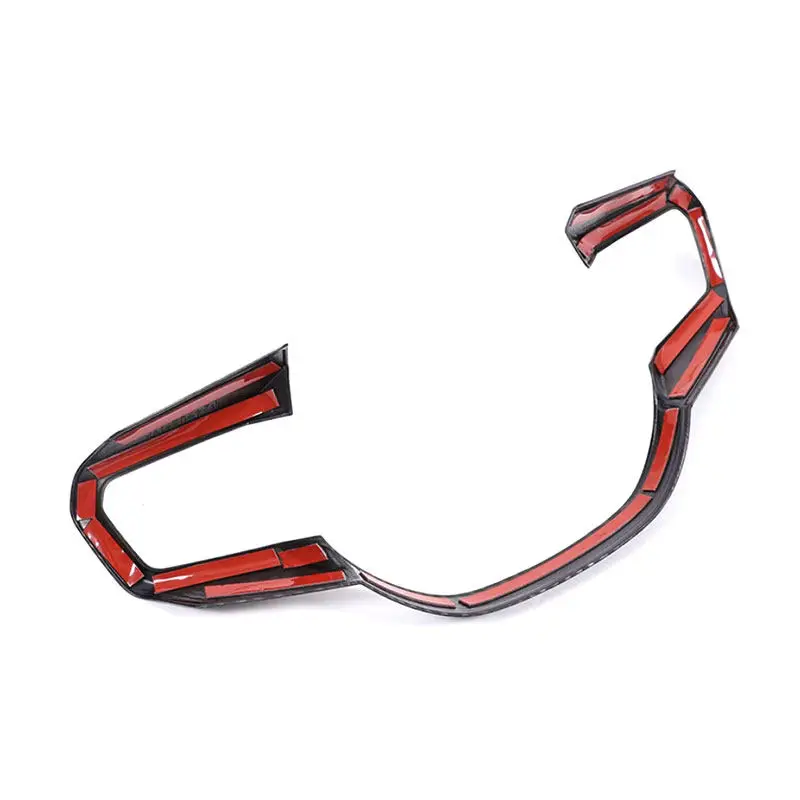 

ABS Carbon Fiber Style Accessories For BMW 5 Series G60 2024 2025 Car Interior Steering Wheel Panel Frame Cover Decorative Trim