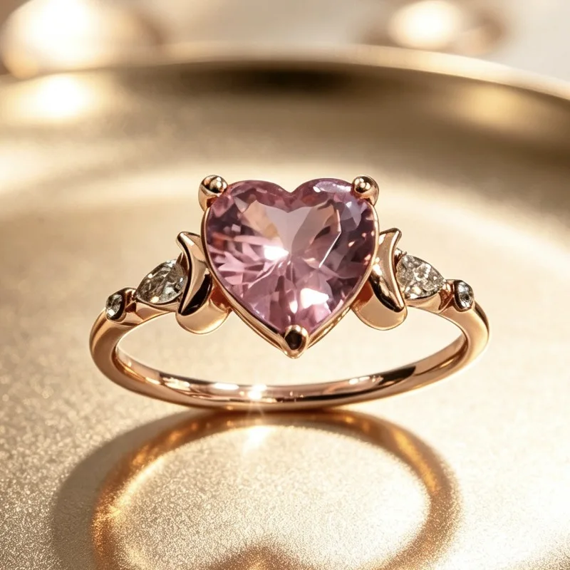 European And American New Fashionable Retro Simple Versatile Star And Moon Shape Women's Ring