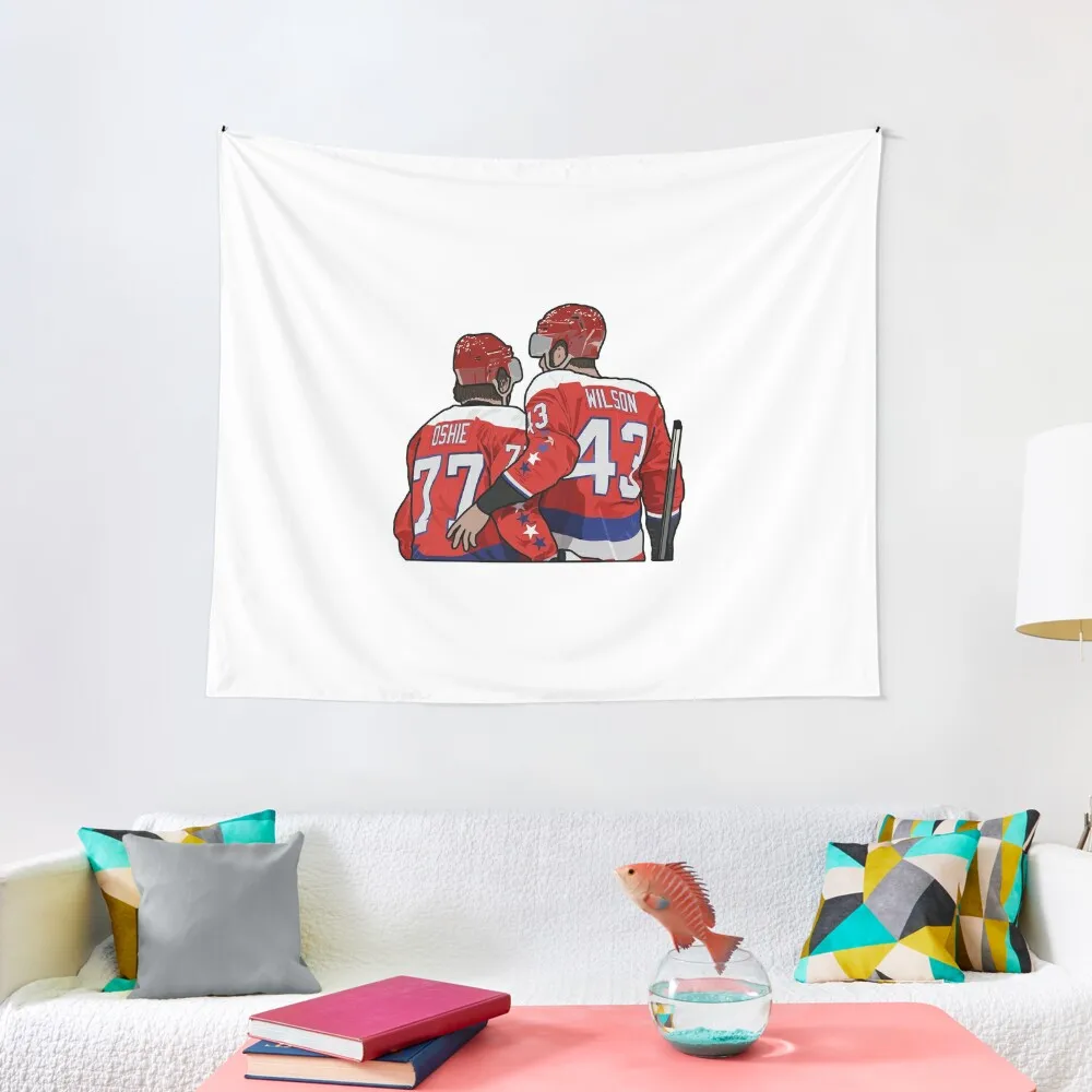 Tom Wilson and TJ Oshie Tapestry Home Decoration Bathroom Decor Room Ornaments Home And Comfort Decor Tapestry