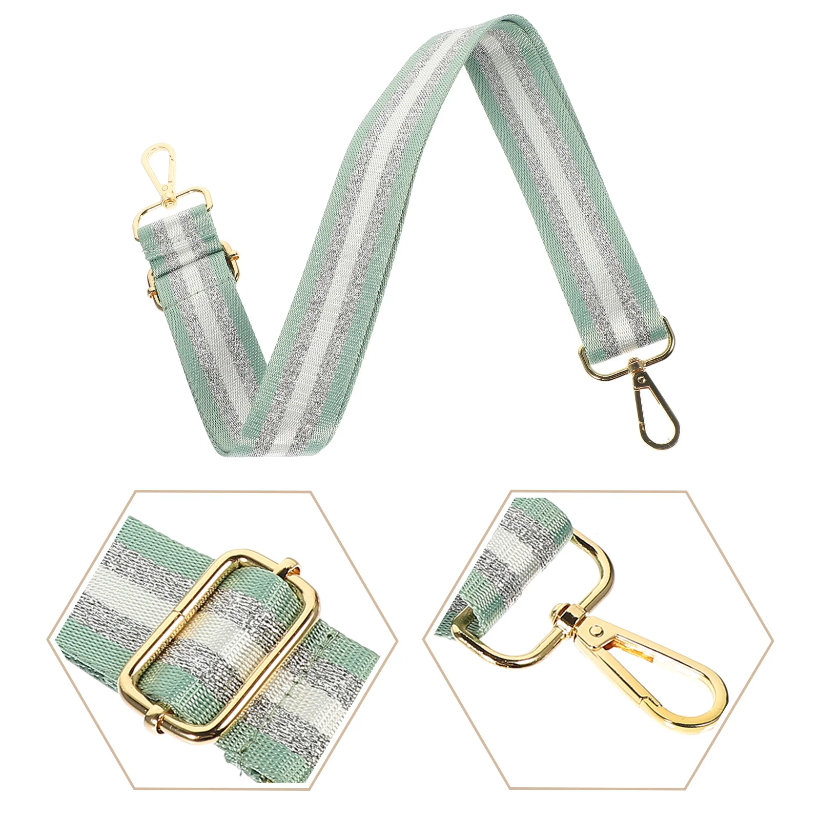 حقيبة كتف برايت ستيتش، حزام بديل ممتاز لحقيبة اليد العريضة لحقيبة ساعي البريد عبر الجسم، حزام قابل للتعديل بنفسك