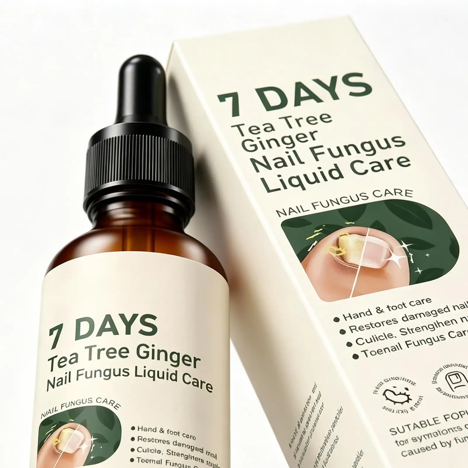 Nail Care Liquid 30ml Moisturizing Fast Absorption Damaged Toenail Repair Liquid for Traveling Business Trip Home Indoor Salon
