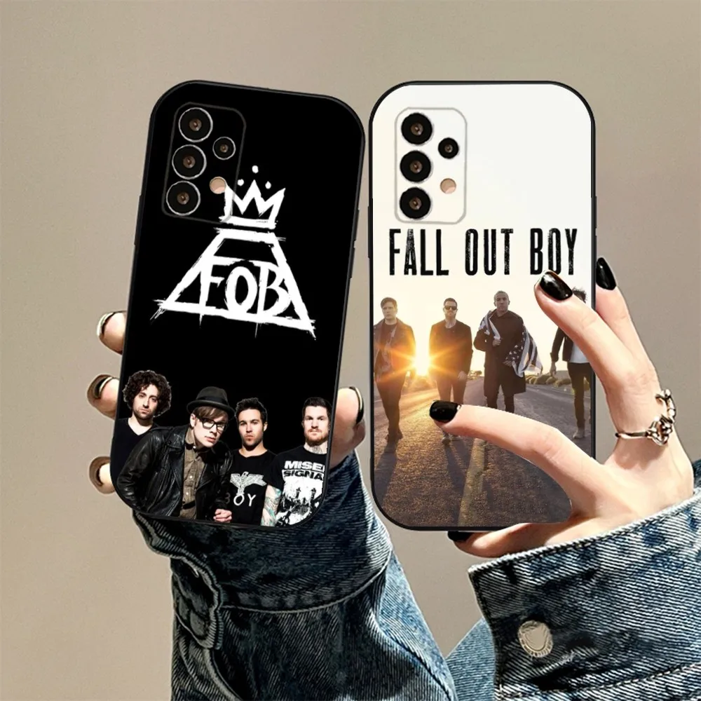 

F-Fall Out Boy Band Phone Case for Samsung S24, S20 Ultra,Lite,Ultra,5G,Plus,FE, Soft Case, S24, 22,30,21,10,9,Note20