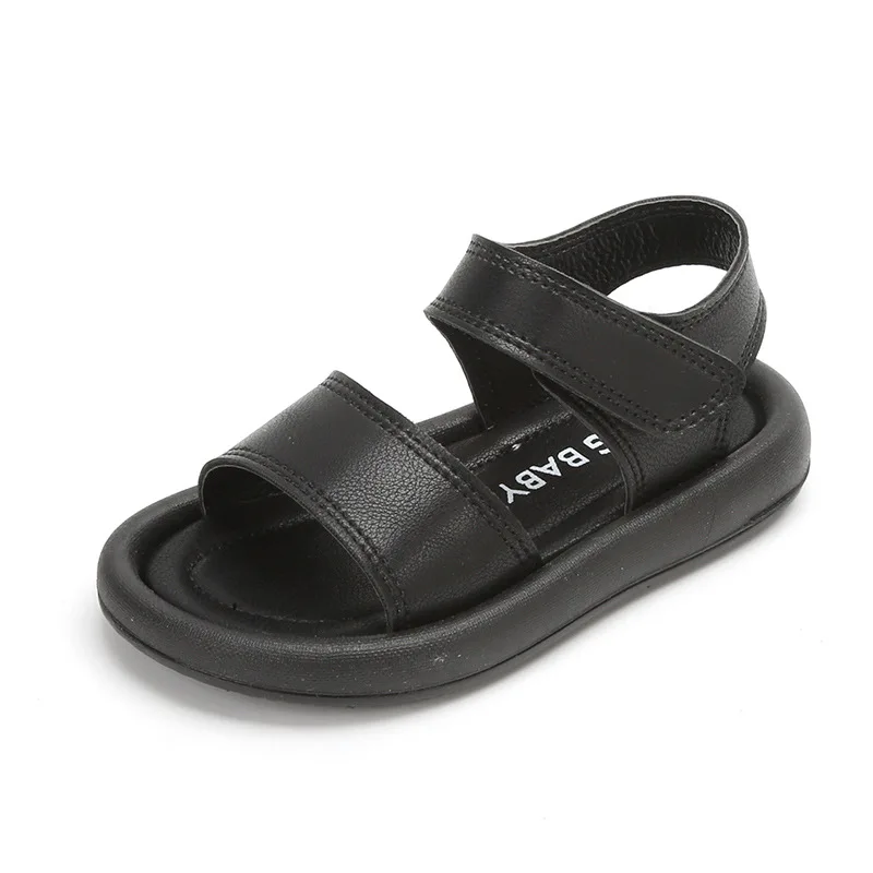 New Children Summer Sandals Boys Girls Fashion Pure Color Hook Sandals Baby Soft Breathable Shoes Kids Summer Beach Sandals