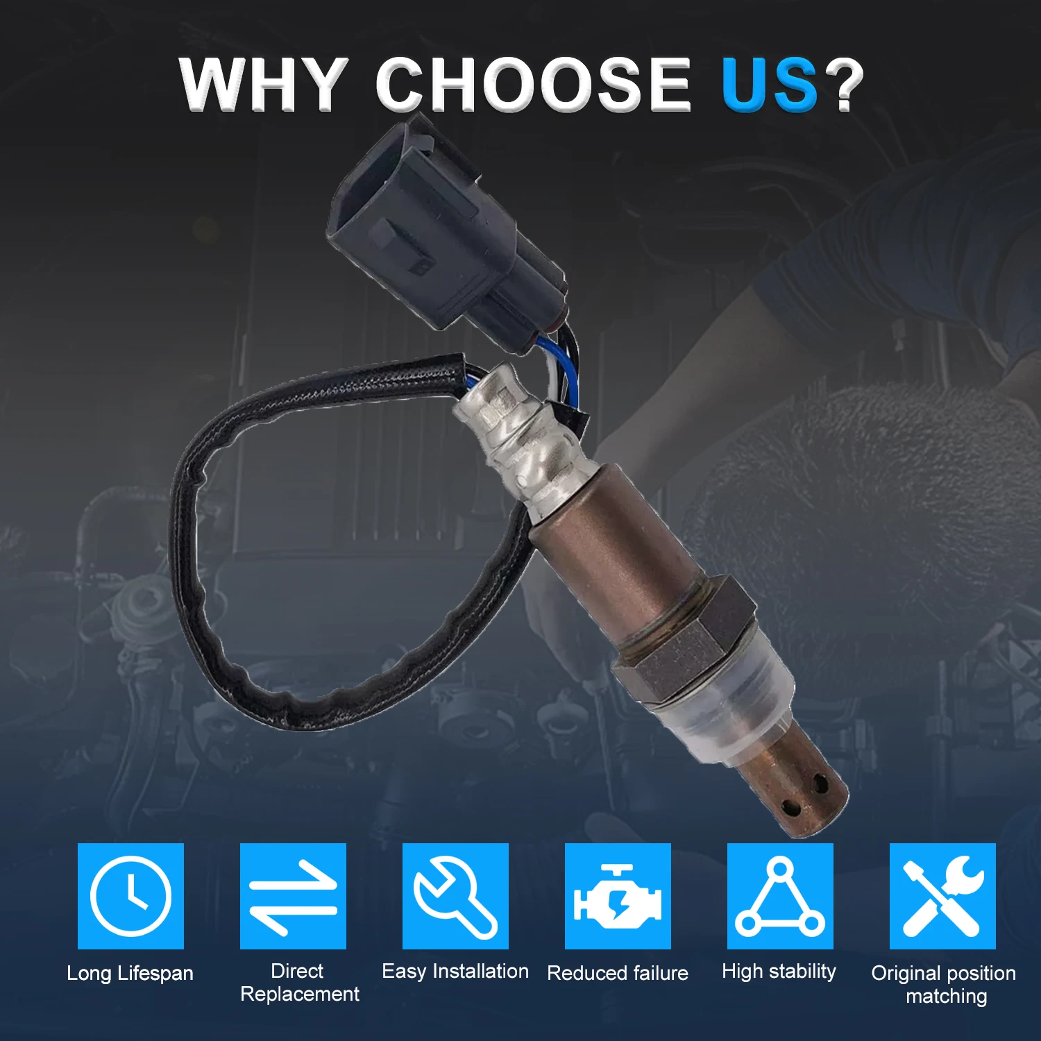 Upstream Air Fuel Ratio O2 Oxygen Sensor 89467-50020 For Lexus GS350 GS450H GS460 3.5L LS460 4.6L 2007 2008 2009 2010 234-9058