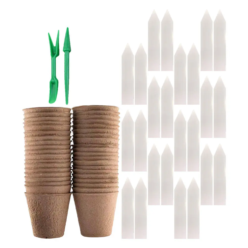 1Set Premium Lightweight Starter Pots Set for Succulents Cuttings Transplanting Biodegradable Plant Nursery Cups Gardening Pot