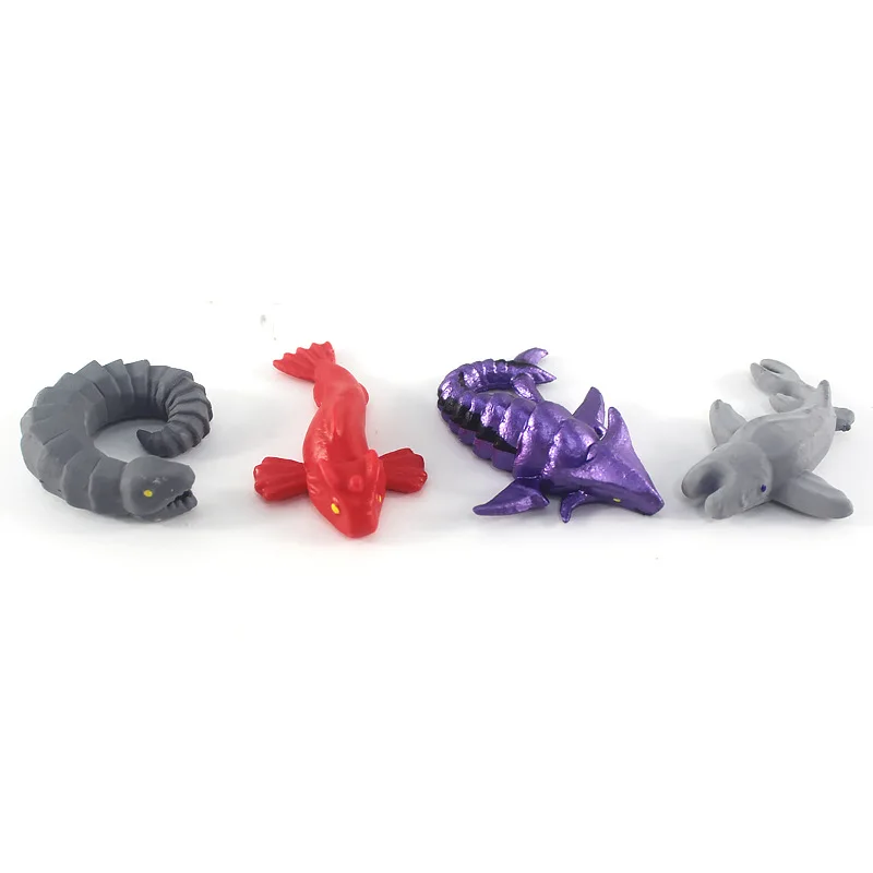24pcs Subnautica Sea Eater Monster Figure Leviathan Figures Decoration Bloop Gran Maja Model Doll Ornament Toy Halloween Gifts