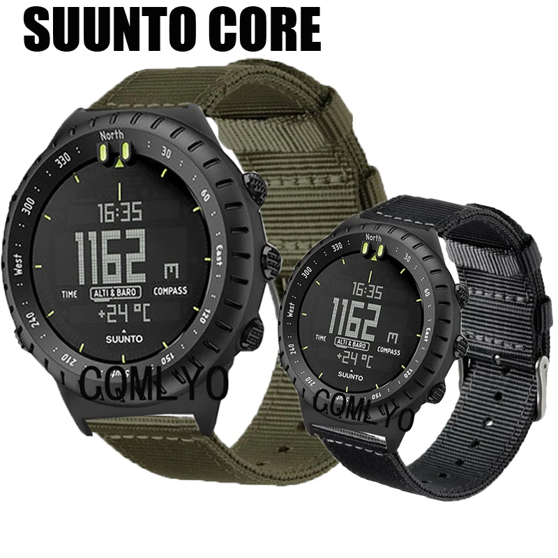 สายรัดข้อมือสำหรับ Suunto CORE สายสมาร์ทวอทช์ไนลอน canva เข็มขัดกีฬา