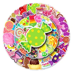 50pcs Colorful Candy Lollipop Stickers For Phone Guitar Craft Supplies Scrapbooking Material Stationery Kids Sticker Adesivos